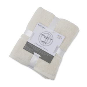 Allergen-Aware+Supima+Cotton+2-Pack+Bath+Towel+Set+Ivory
