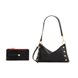 Kyle+Shoulder+Bag+and+West+Wallet+Black+Gold