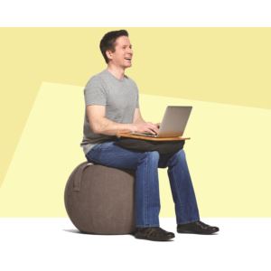 YogaBo+Ergonomic+Ball+Gray