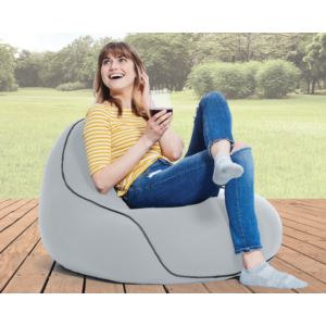 Zoola+Lounger+Outdoor+Bean+Bag+Chair+Pebble