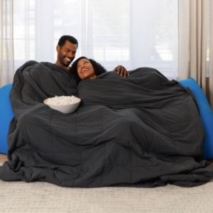 Cozybo+Double+All-Seasons+Blanket+Dark+Gray