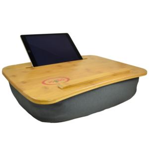 Traybo+2.0+Bamboo+Laptop+Tray+w%2FTablet+Holder+Dark+Gray