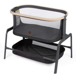Iora+Bedside+Bassinet+-+EcoCare+Classic+Graphite