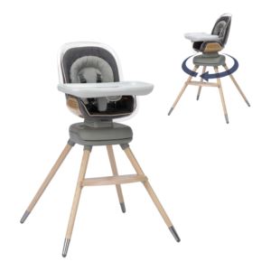 Kindred+Collection+Kiskadee+360+Rotating+High+Chair+Onyx+Heritage