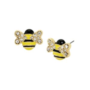 Bumble+Bee+Stud+Earrings