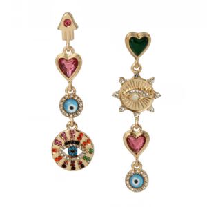 Evil+Eye+Mismatch+Earrings