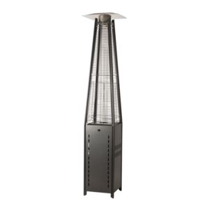 Square+Pyramid+Flame+Patio+Heater+Hammered+Platinum