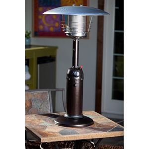 Hammered+Bronze+Finish+Table+Top+Patio+Heater
