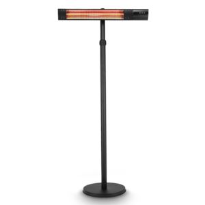 Black+Powder+Coated+Steel+Pole+Mounted+Infrared+Patio+Heater