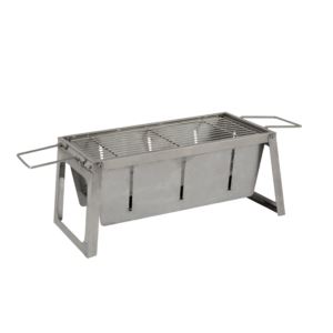 Stainless+Steel+Foldaway+Charcoal+Grill