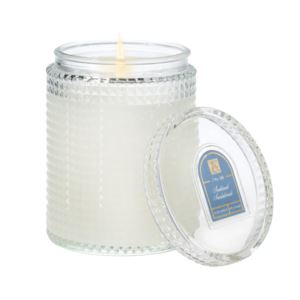Sunkissed+Sandalwood+Textured+Glass+Candle+with+Lid