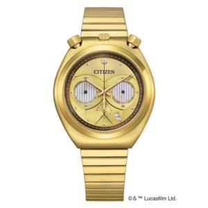 Mens+Quartz+Star+Wars+CPO+GoldTone+Stainless+Steel+Watch+Gold+Dial