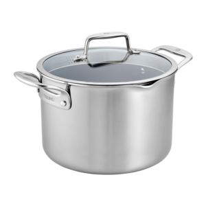 Clad+CFX+8qt+Stainless+Steel+Ceramic+Nonstick+Stockpot+w%2F+Lid