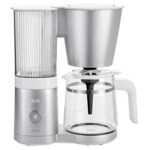 Enfinigy+12+Cup+Drip+Coffeemaker+w%2F+Glass+Carafe+Silver