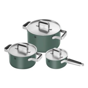 Pure+6pc+Stainless+Steel+Pot+Set+Green