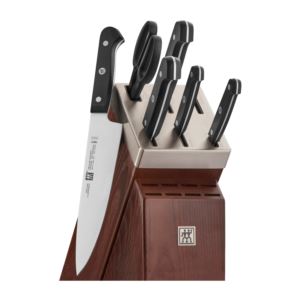 Gourmet+7pc+Self+Sharpening+Knife+Block+Set