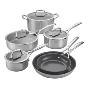 Energy+Plus+10pc+Ultra-Nonstick+3-Ply+Cookware+Set