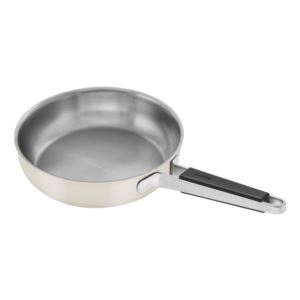Pure+9.5%22+Stainless+Steel+Fry+Pan+Ivory+White