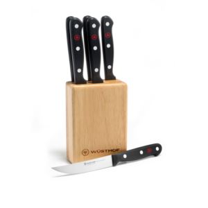 Gourmet+7pc+Steak+Knife+Block+Set