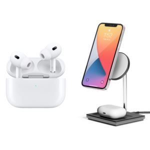 AirPods+Pro+2nd+Gen+w%2F+MagSafe+%26+Rise+2-in-1+Qi2+Magnetic+Wireless+Charger+Black