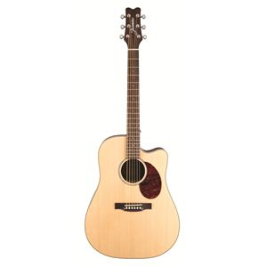 Jasmine+Dreadnought+Cutaway+Acoustic-Electric+Guitar+-+Natural