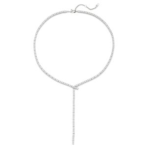 Tennis+Y+CZ+Necklace
