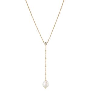 Dot+Dot+Dot+Pearl+Y+Necklace