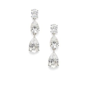 Chiara+Drop+Earrings+Silver