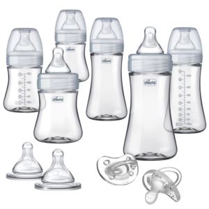 Duo+Deluxe+Hybrid+Baby+Bottle+Gift+Set+ClearGray