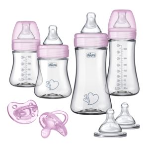 Duo+Newborn+Hybrid+Baby+Bottle+Starter+Gift+Set+Pink