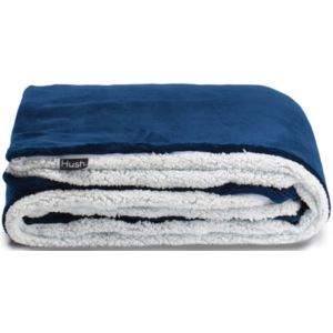 HUSH+Weighted+Sherpa+Throw+-+8lbs+-+Blue+%26+White