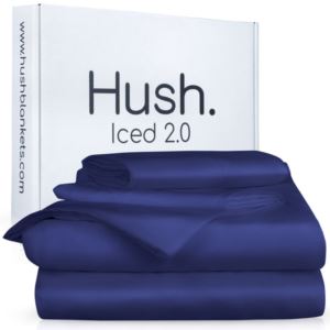 HUSH+Iced+Cooling+Sheet+%26+Pillowcase+Set+-+King+-+Navy