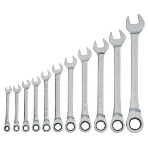 11pc+SAE+Ratcheting+Combination+Wrench+Set
