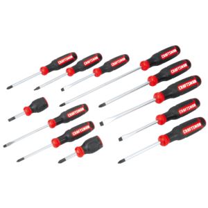 12pc+Bi-Material++Assorted+Screwdriver+Set