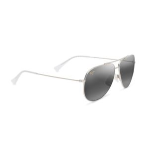 Hauoli+XL+Polarized+Sunglasses+Shiny+Light+Gold+Frame+Neutral+Gray+Lens