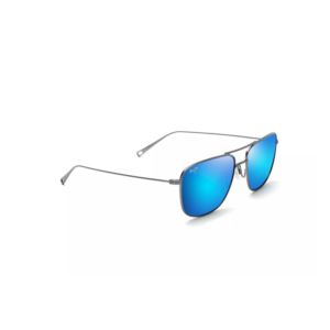Mikioi+Polarized+Sunglasses+Dove+Gray+Frame+Blue+Hawaii+Lens