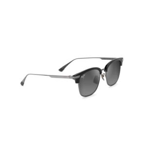 Kalaunu+Asian+Fit+Polarized+Sunglasses+Shiny+Black+Frame+Neutral+Gray+Lens
