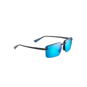 Laulima+Asian+Fit+Polarized+Sunglasses+Shiny+Black+Frame+Blue+Hawaii+Lens