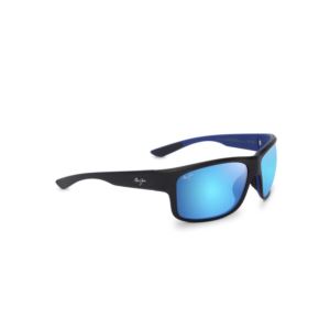 Southern+Cross+Polarized+Sunglasses+Matte+BlackBlue+Frame+Blue+Hawaii+Lens