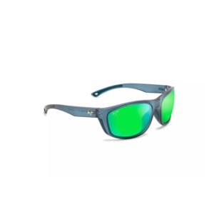 Nuu+Landing+Polarized+Sunglasses+Matte+Teal+Frame+MAUIGreen+Lens