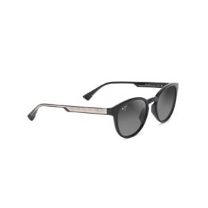 Hiehie+Polarized+Sunglasses+Shiny+Black+Frame+Neutral+Gray+Lens