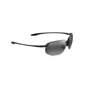 Hookipa+XL+Polarized+Sunglasses+Black+Gloss+Frame+Neutral+Gray+Lens