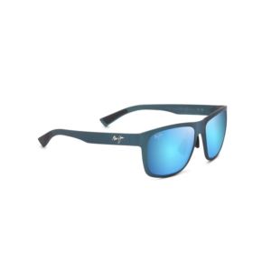 Puakea+Polarized+Sunglasses+TealBlue+Frame+Blue+Hawaii+Lens