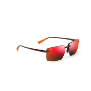 Laulima+Polarized+Sunglasses+Shiny+Red+Havana+Frame+Hawaii+Lens