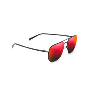 Sharks+Cove+Polarized+Sunglasses+Matte+Black+Frame+Hawaii+Lava+Lens