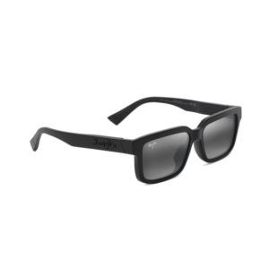 Hiapo+Asian+Fit+Polarized+Sunglasses+Matte+Black+Frame+Neutral+Gray+Lens