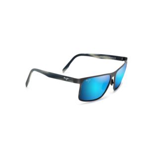 Wana+Polaroized+Sunglasses+Dark+Gunmetal+Frame+Blue+Hawaii+Lens