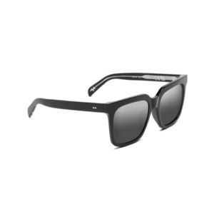 Rooftops+Polarized+Sunglasses+Black+Frame+Dual+Mirror+Lens