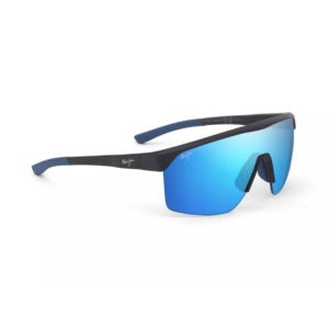 Paluna+Polarized+Sunglasses+Matte+Black+Frame+Blue+Hawaii+Lens