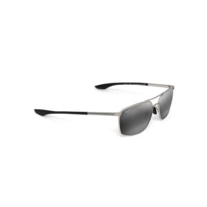 Puu+Kukui+Polarized+Sunglasses+Silver+Frame+Neutral+Gray+Lens